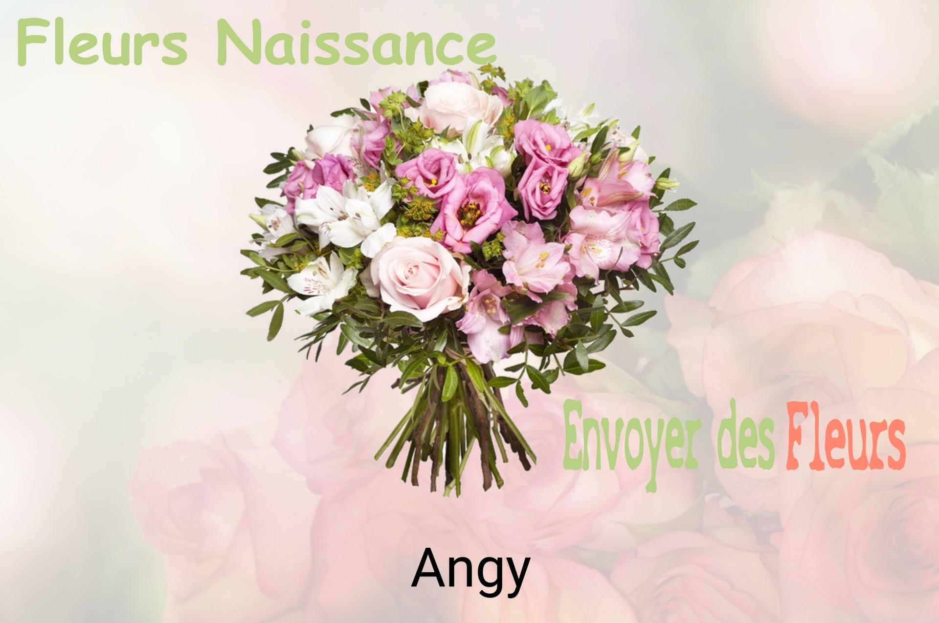 Bouquet de fleurs de naissance livré à Angy
